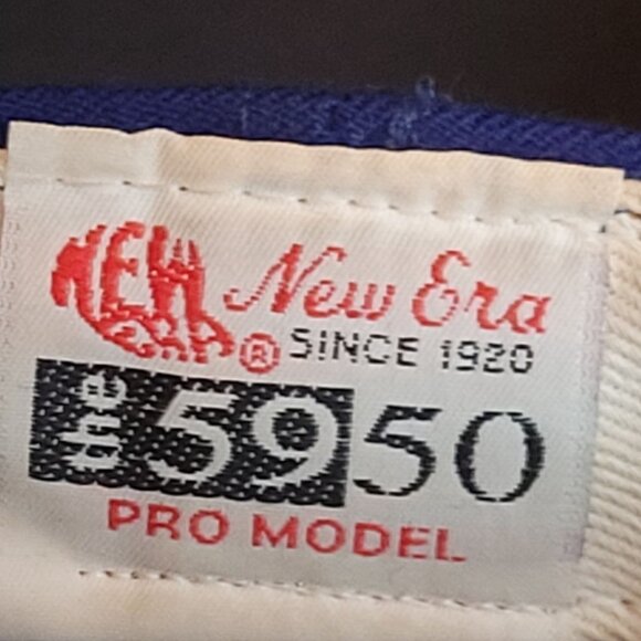 Vintage LA Dodgers Wool Hat USA 59 50 New Era Authentic Diamond Collection - Picture 9 of 15